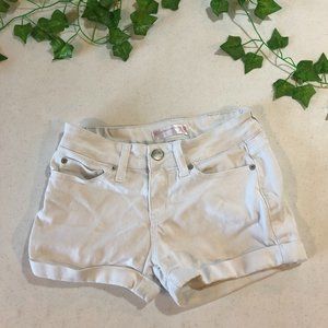White Jean Shorts